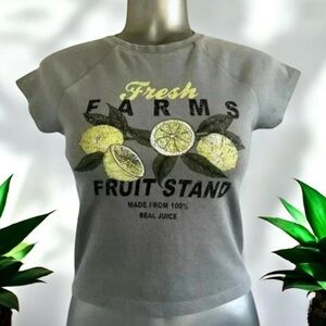 🆕Fresh  Lemons Crop Top